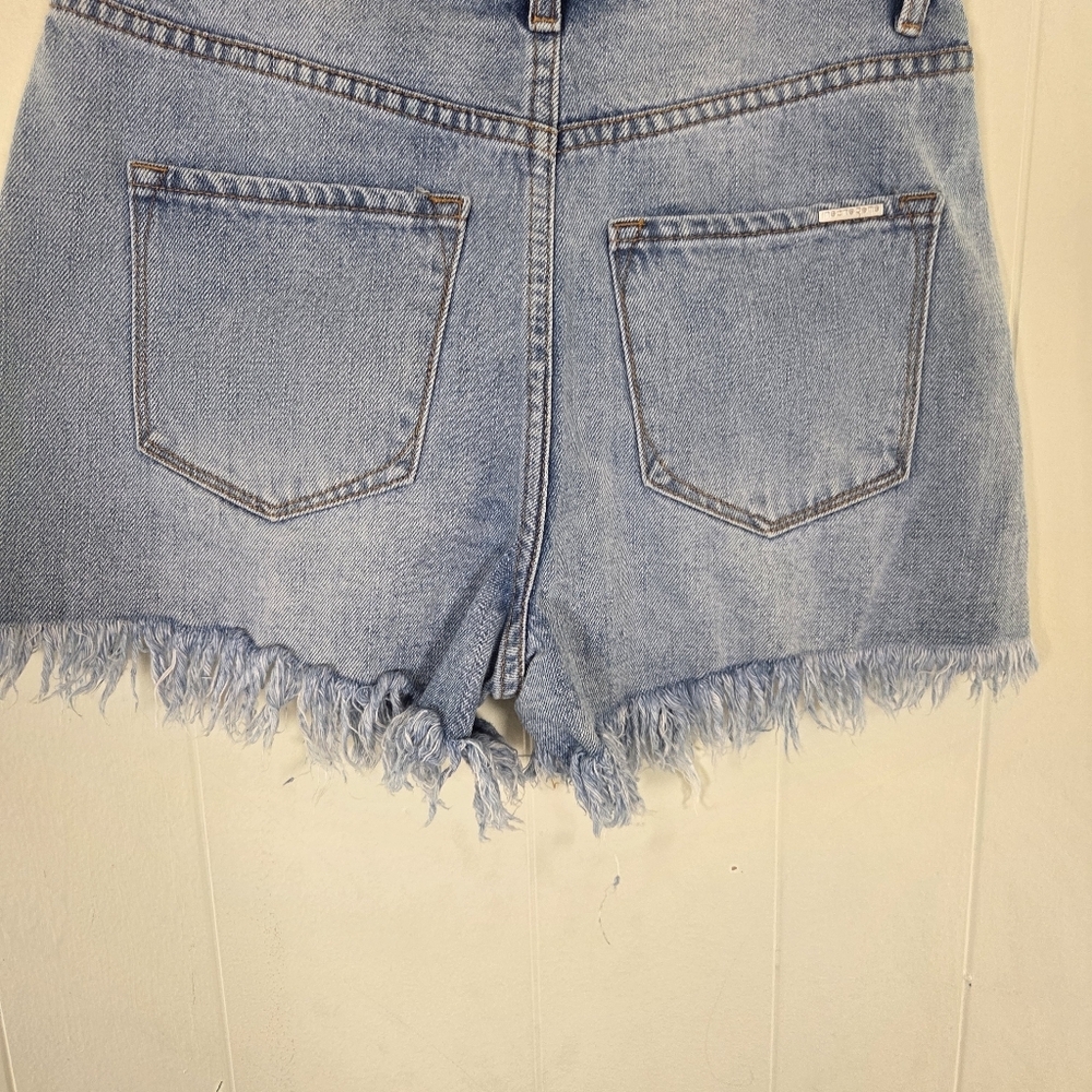 Insane Gene Light Wash Hi Rise Crossover Shorts Size Small - Picture 10 of 16